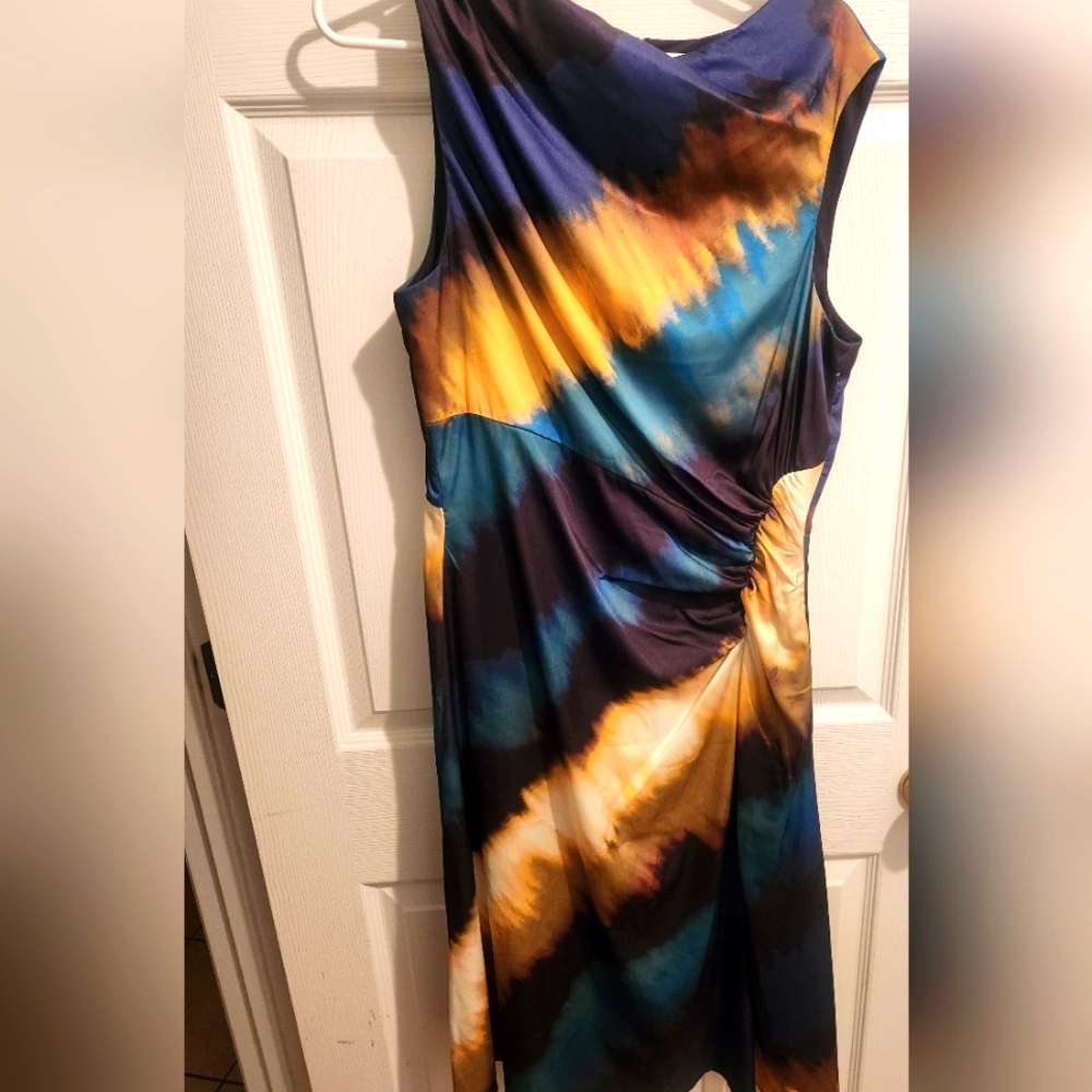 Maggie London Midi " Mardi Gras" Dress